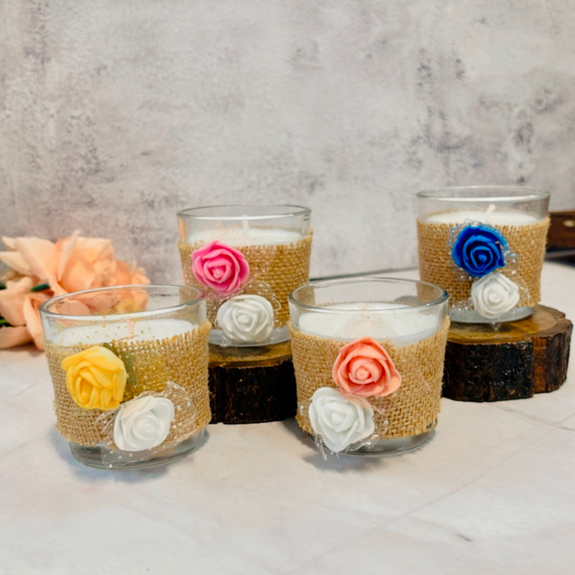 Votive wedding candles