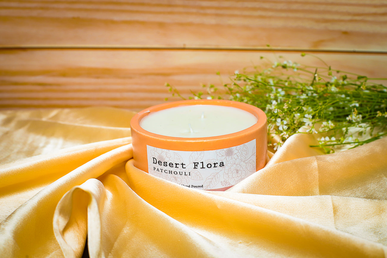 Sandalwood-scented Cauldron Candle, ideal for grounding and relaxation