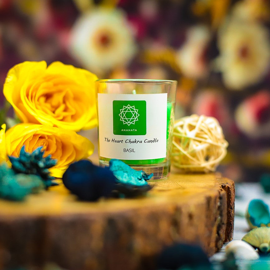 A beautifully packaged 7 Chakra Candles Box, perfect for self-care and relaxation