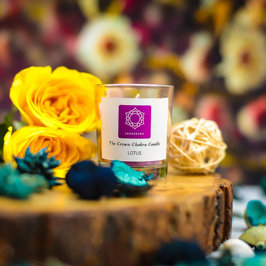 A chakra candle set with fragrances inspired by nature and spiritual healing