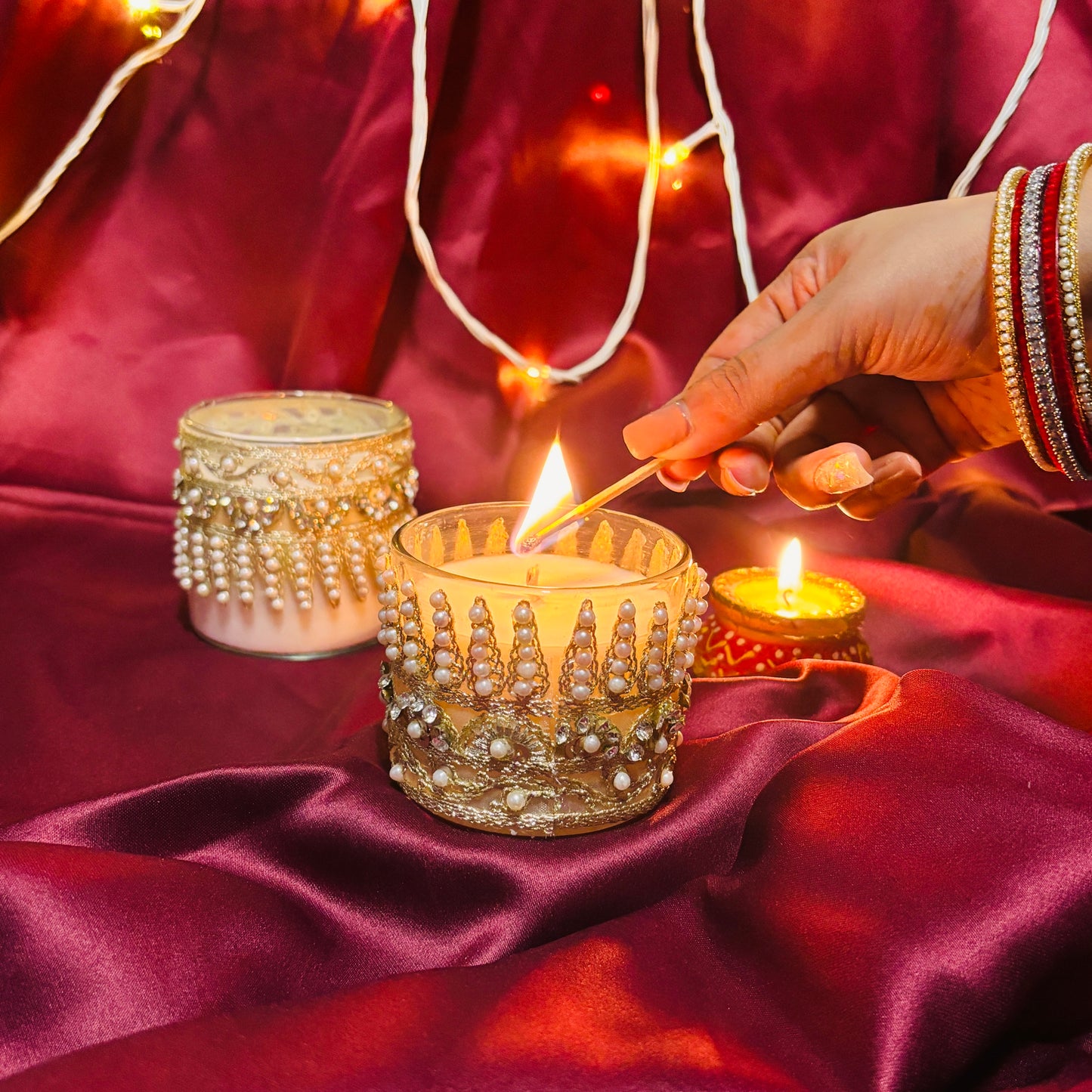 Gota wedding candles
