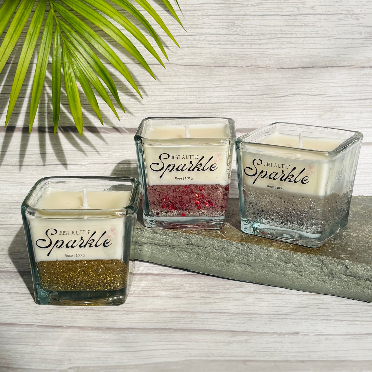 Glittering Sparkle Candle, perfect for celebrations, gifts, or brightening your home.