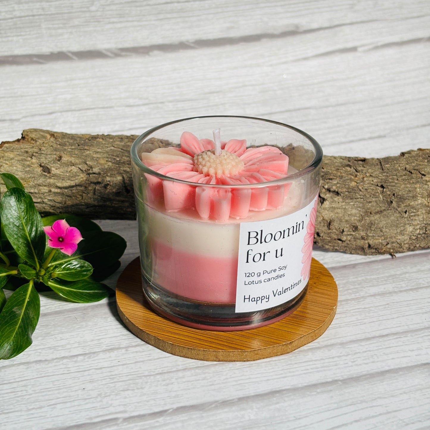 A sweet and fragrant Bloomin' for U Candle to add a touch of floral elegance
