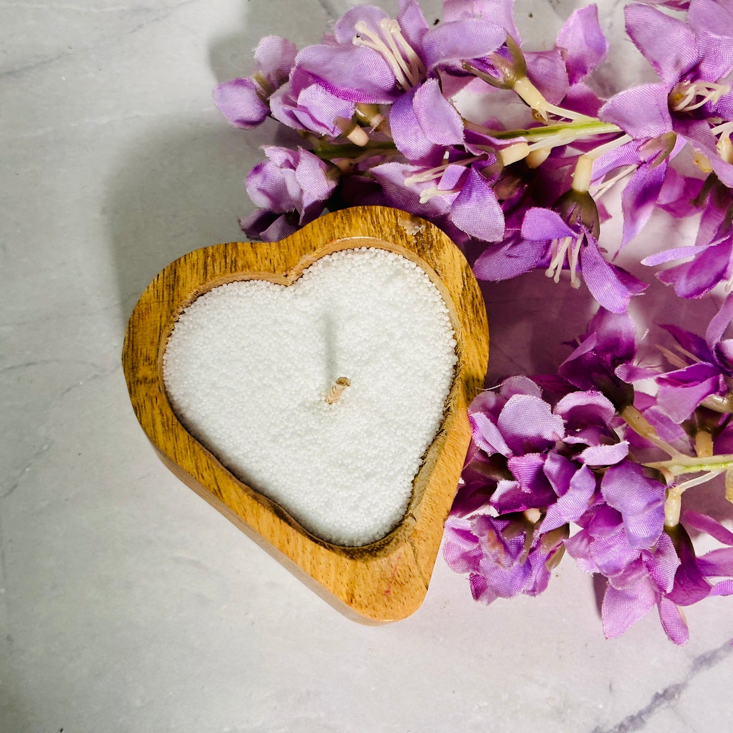Light up love with The Pearl Wax Heart Candle – perfect for anniversaries and special occasions