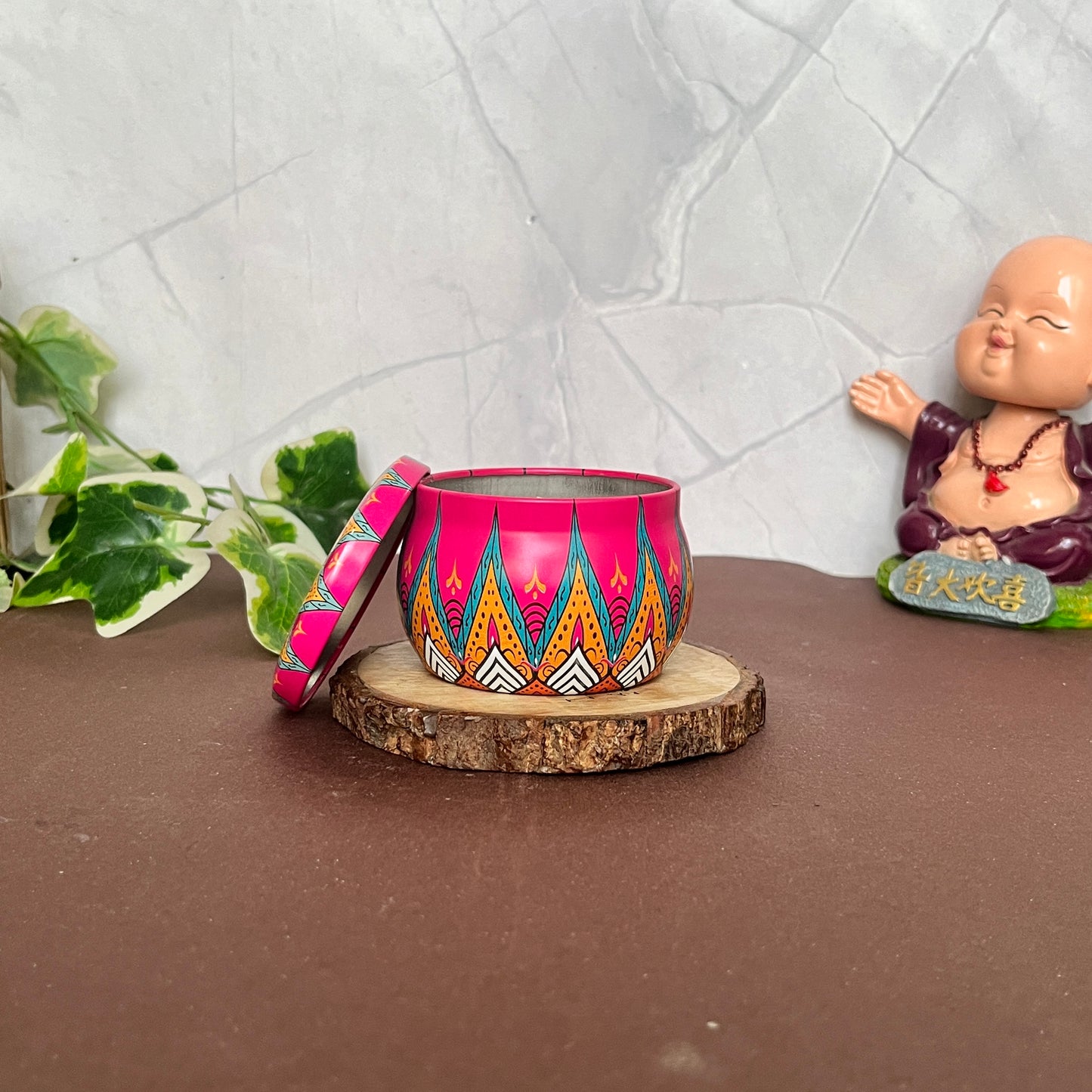 Flickering Mandala Illume Candle, adding a touch of elegance to the decor