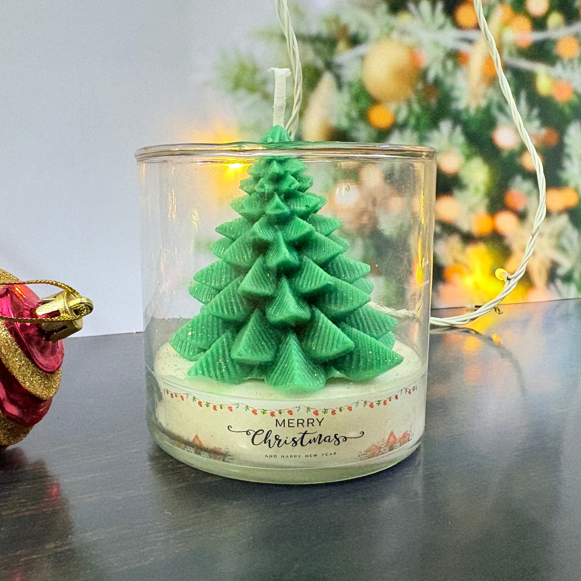 Hand-Poured Tree of Joy Candle – Cozy Holiday Vibes