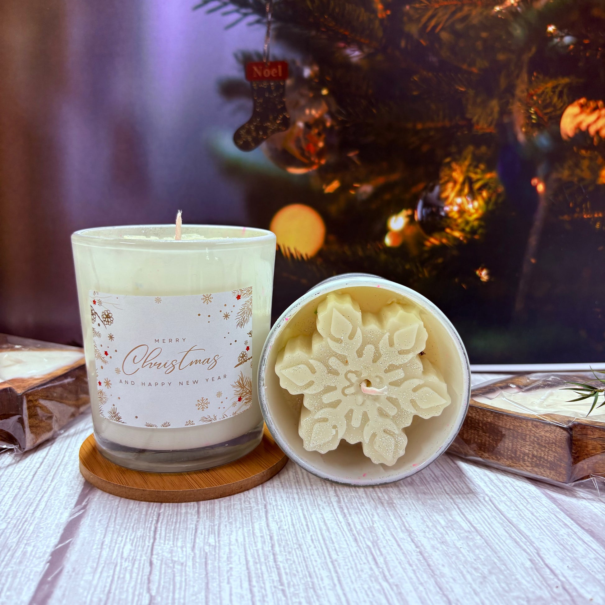 Eco-Friendly Winter Snow Candle – Long-Lasting Scent