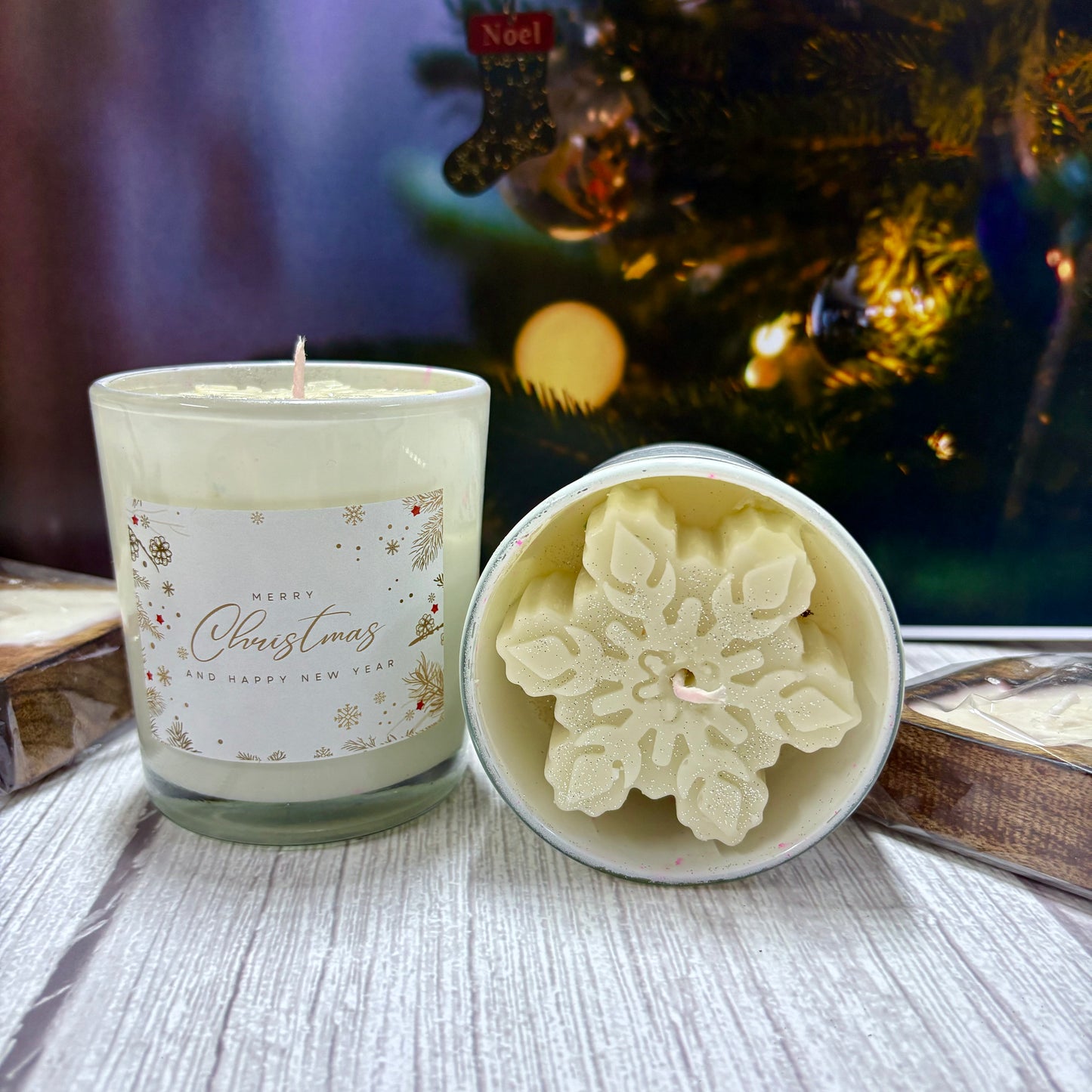 Winter Snow Candle – Hand-Poured Winter Wonderland