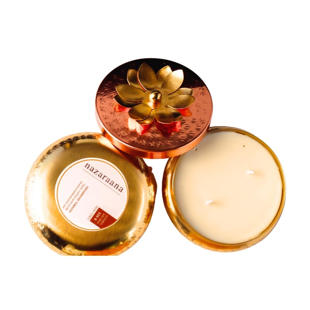Nazrana Candles featuring elegant design and a rich, soothing fragrance, beautifully crafted for a warm and luxurious ambiance.