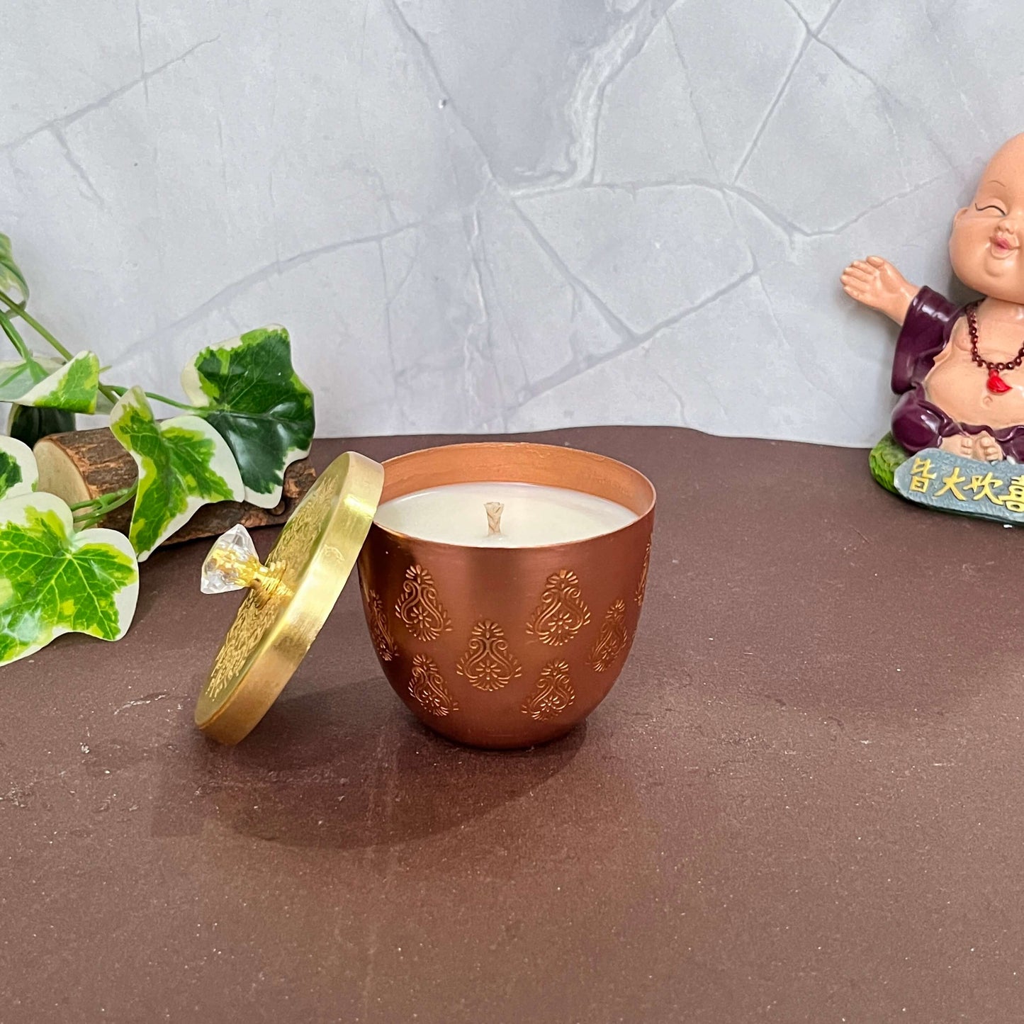Sugandham Candles with a captivating aroma, elegantly crafted to create a soothing and luxurious ambiance for any space.