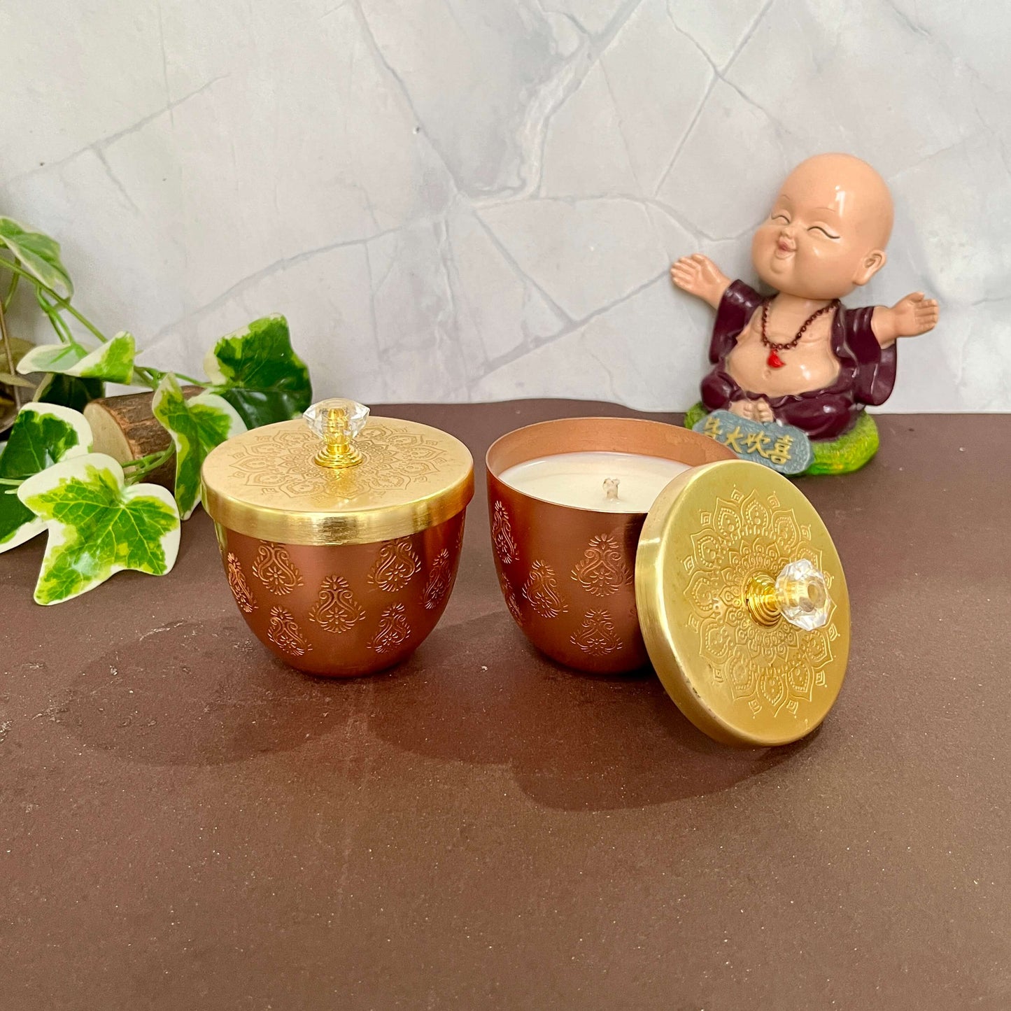 Sugandham Candles with a captivating aroma, elegantly crafted to create a soothing and luxurious ambiance for any space