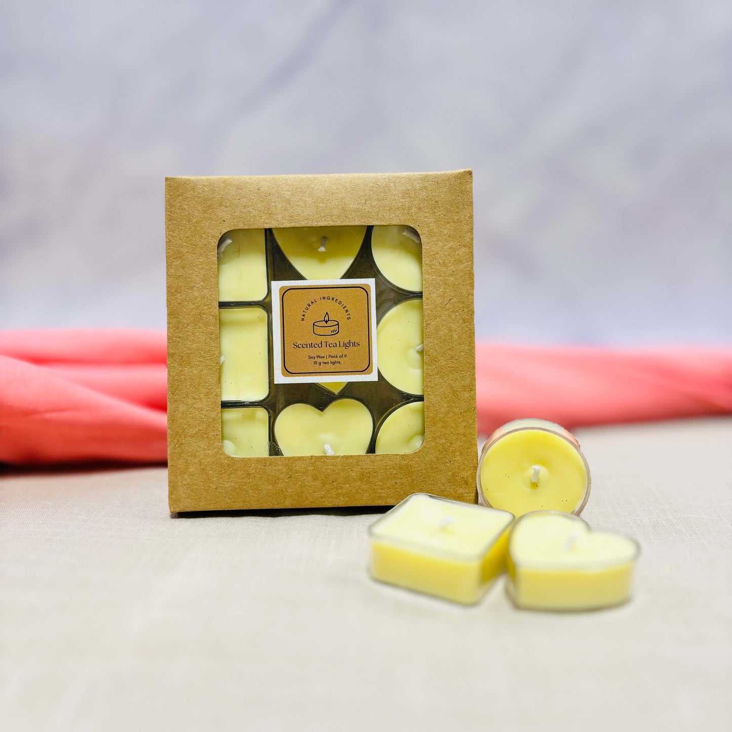 Scented Acrylic T-Lights Vanilla Fragrance