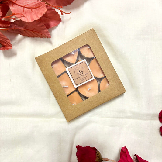 Scented Acrylic T-Lights Sandalwood Amber Fragrance