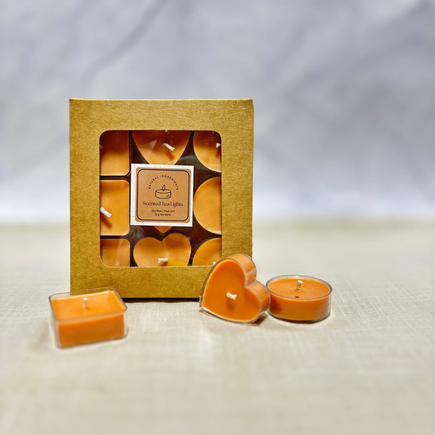 Scented Acrylic T-Lights Sandalwood Amber Fragrance