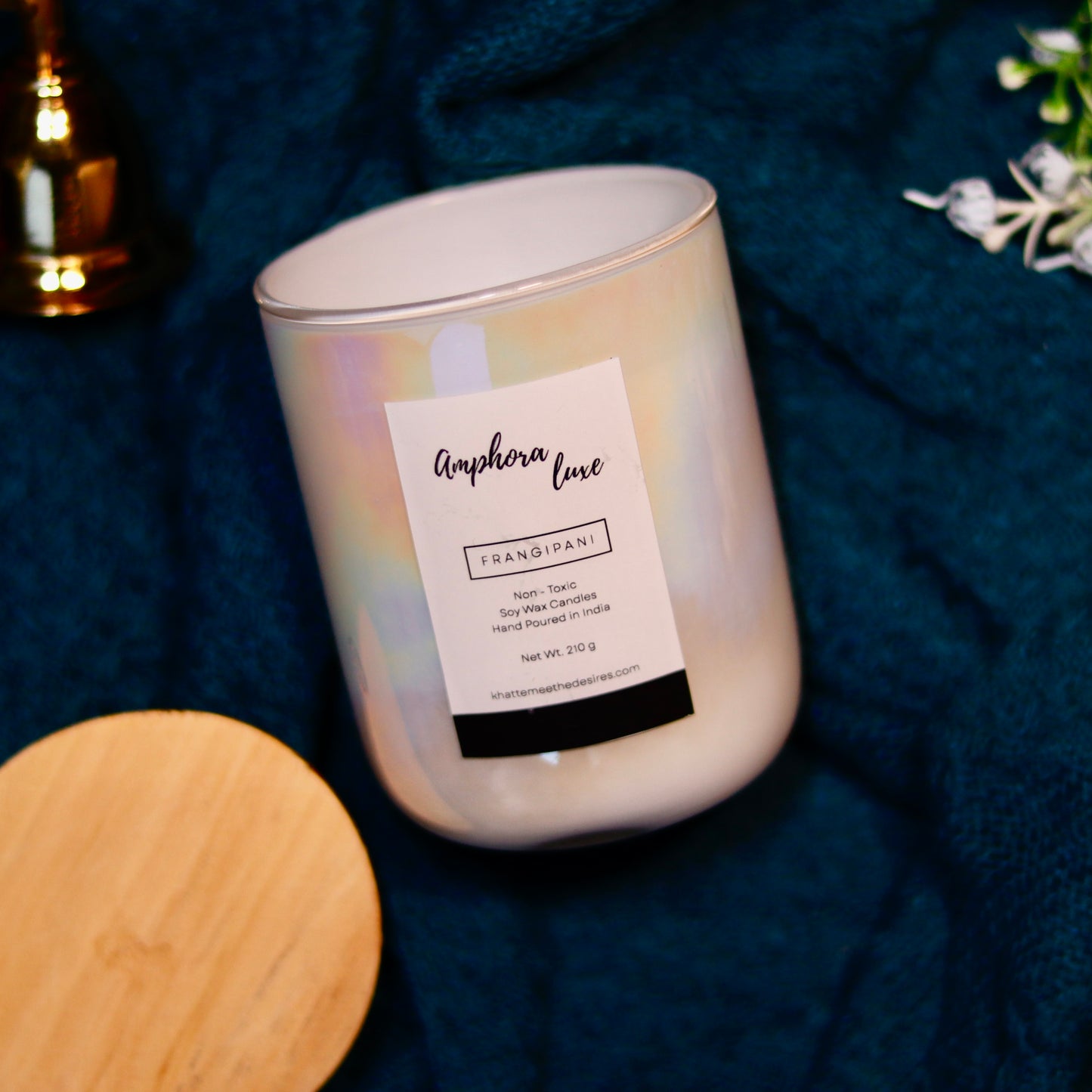 An Amphora Luxe Candle in a decorative box, ready to be gifted for birthdays and celebrations