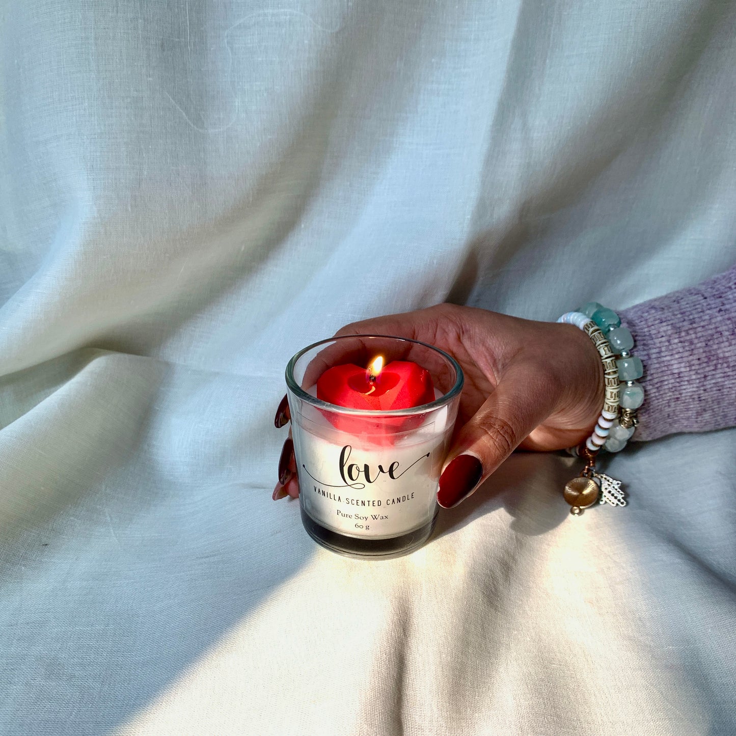 Heart-shaped vanilla votives – a perfect pair for gifting or décor