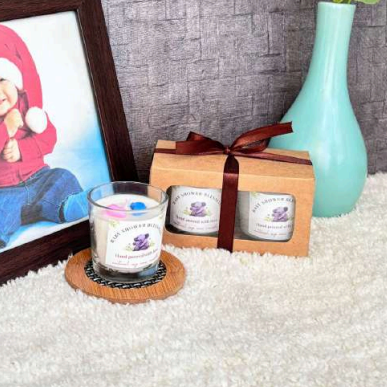 Baby Shower Votive Box of 2 Candles