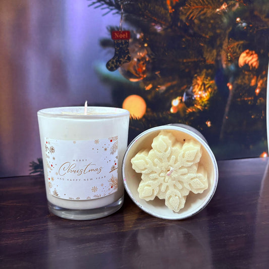 Eco-Friendly Winter Snow Candle – Long-Lasting Scent