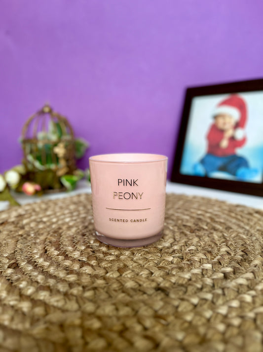 Pink Peony Candle