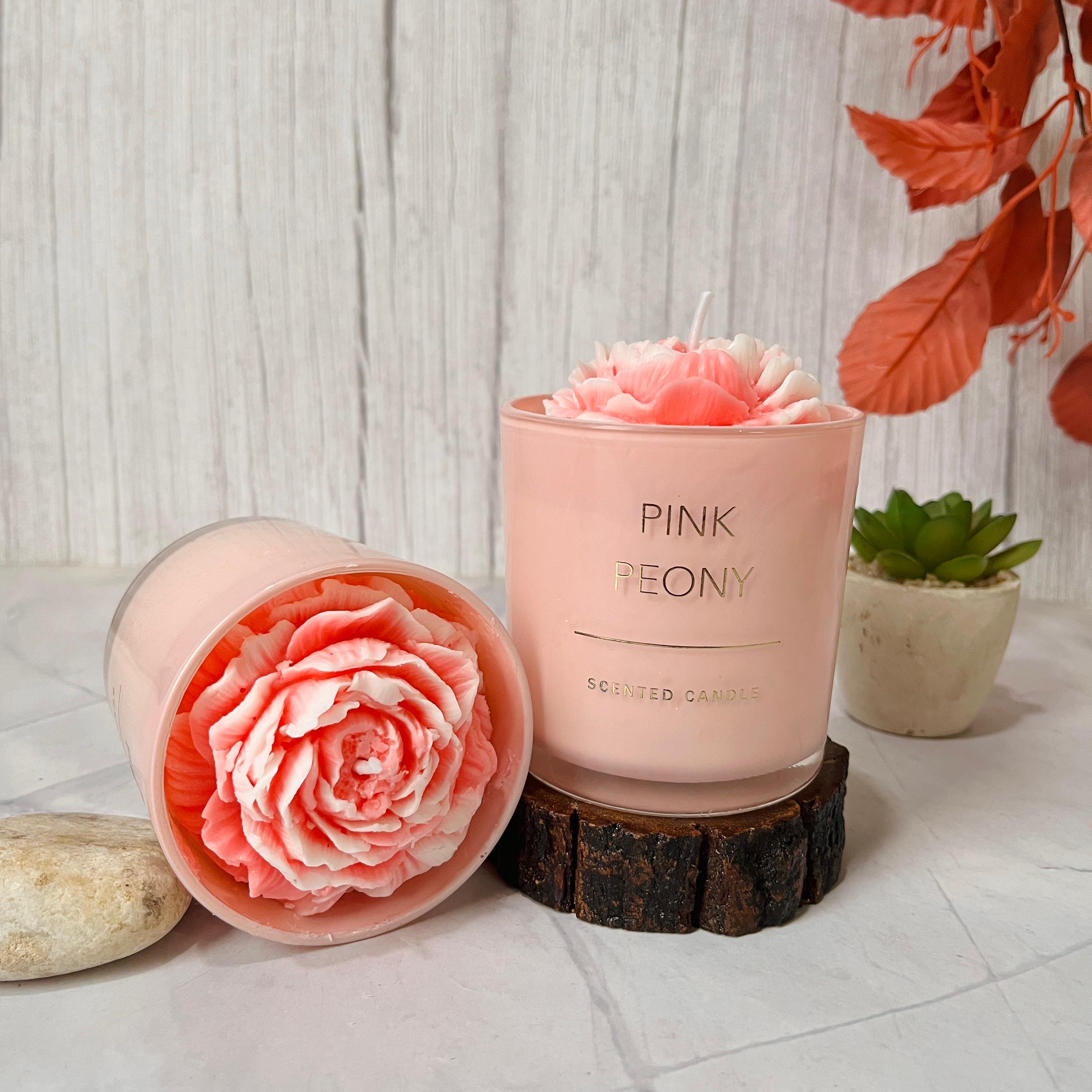 Pink Peony Candles - Lotus