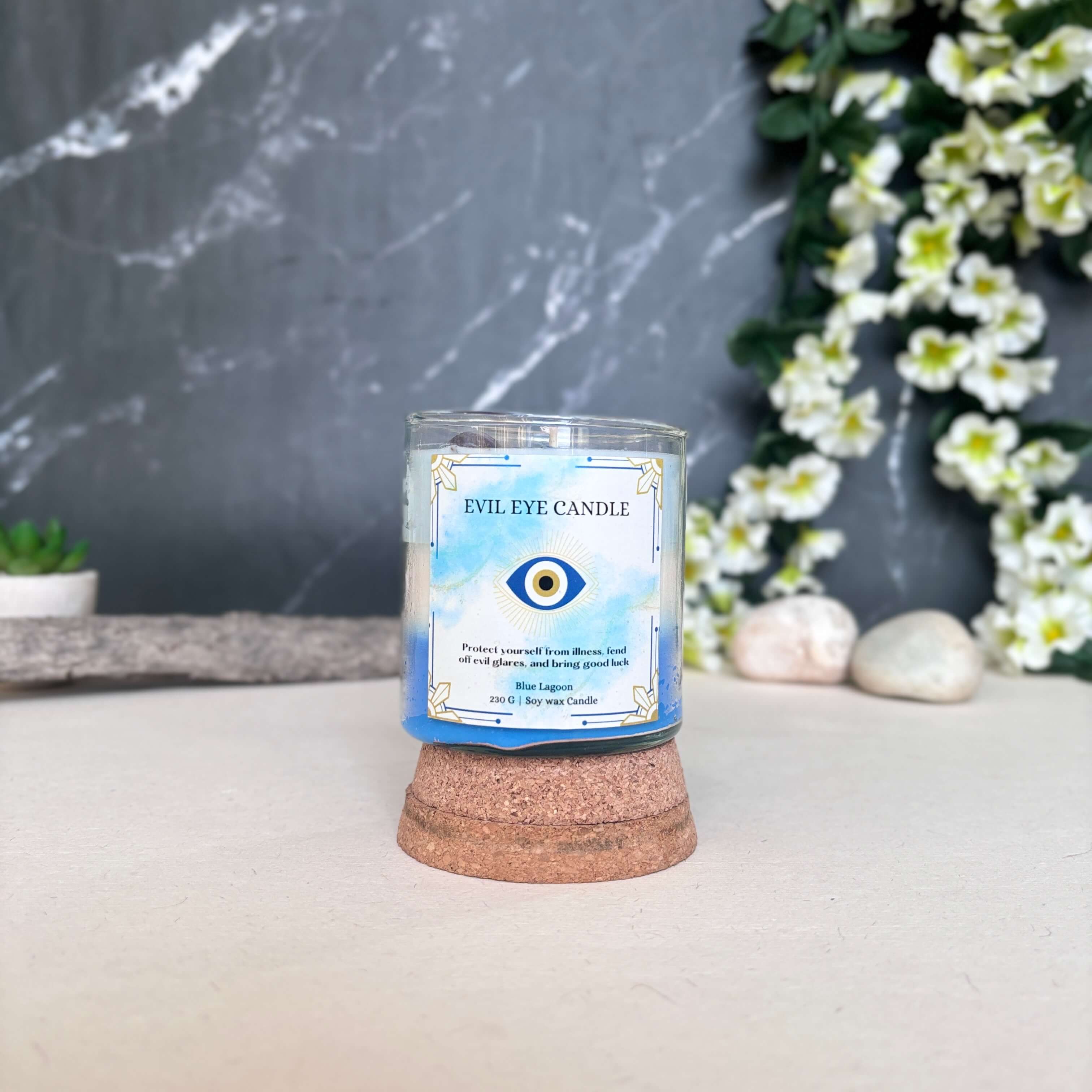 Evil Eye Candles - Blue Lagoon